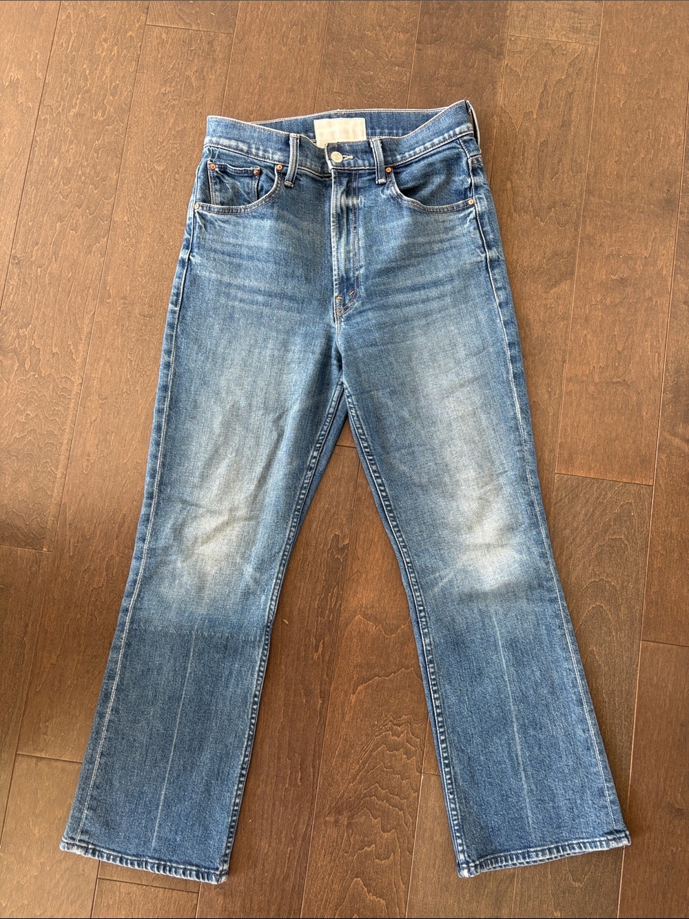 MOTHER Women's Light Blue Flared Jeans